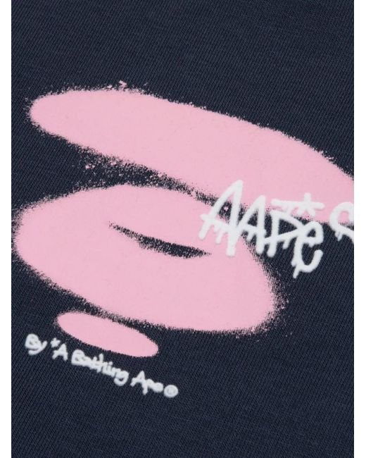 Aape By A Bathing Ape Blue Aapeunvs Moonface Sweatshirt