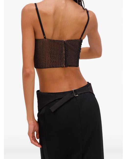 Area Black Crystal Hotfix Top