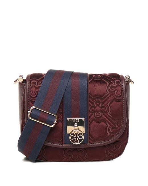 Borsa A Spalla Trapuntata di V73 in Purple