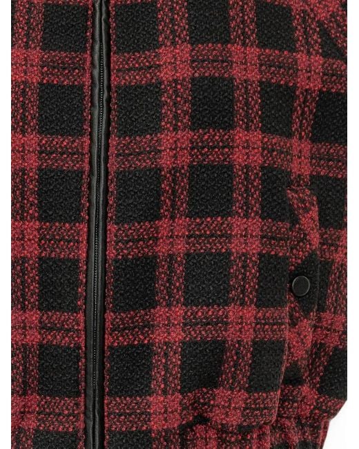 Pinko Red Gilet À Carreaux