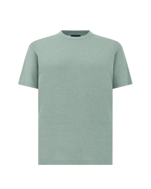 Paul & Shark Green X-Soft Interlock-Knit T-Shirt for men