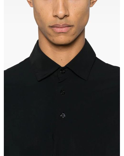 Herno Black Polo Tecnica Functional for men