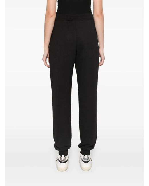 Just Cavalli Black Logo-Print Sweatpants