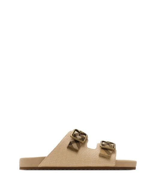 Burberry Multicolor Urchin Raffia-Effect Sandals for men