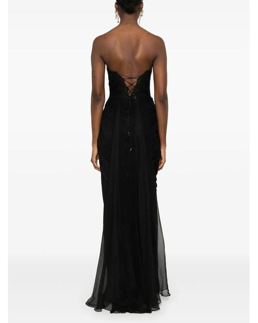 IRIS SERBAN Black Marni Maxi Dress