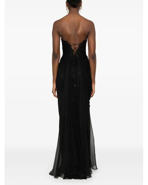 IRIS SERBAN Black Marni Maxikleid