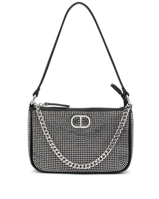 Twin Set Black Petite Crystal-embellished Shoulder Bag