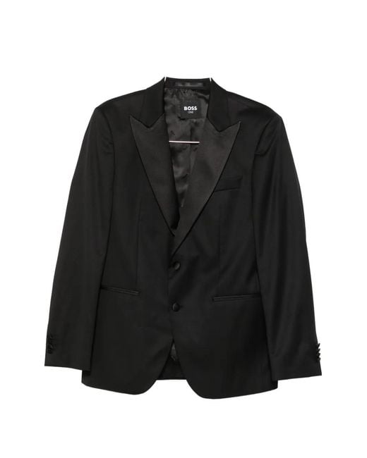 Boss Black Satin-Lapel Dinner Jacket for men