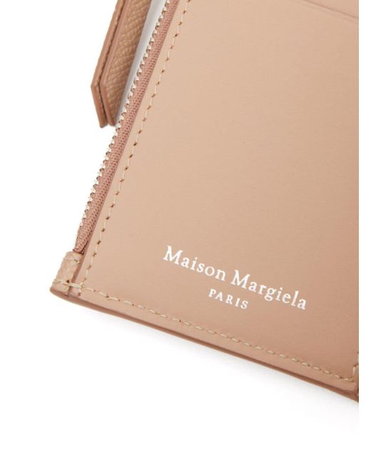 Maison Margiela Natural Four-stitch Tri-fold Leather Wallet