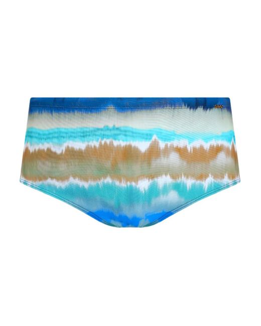 Amir Slama Zwembroek Met Tie-Dye Print in het Blue voor heren