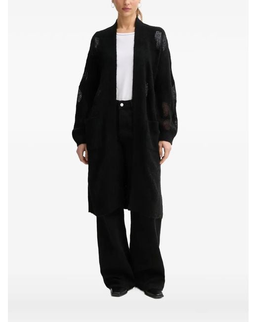 Benetton Black Open-Front Cardigan