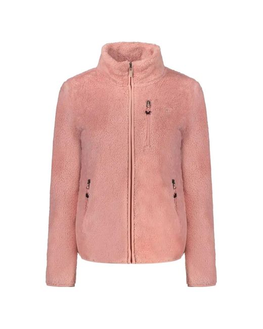 Norway 1963 Pink Fleece Zip-Up Jacket