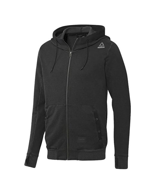 Reebok メンズ グレー Noble Fight ジップパーカー