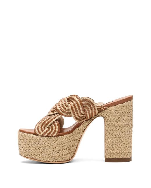 Casadei Natural Thaiti Platform Pumps
