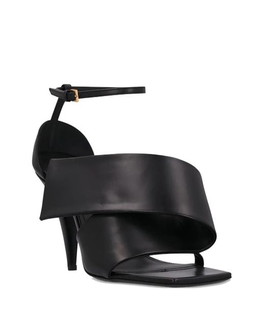 Givenchy Black 100Mm Wrapped Ankle-Strap Sandals