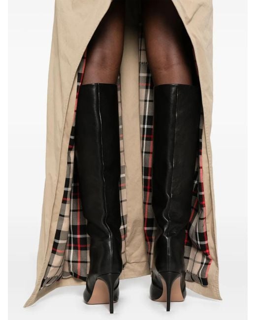 Balenciaga Natural Deconstructed Cotton Trench Coat