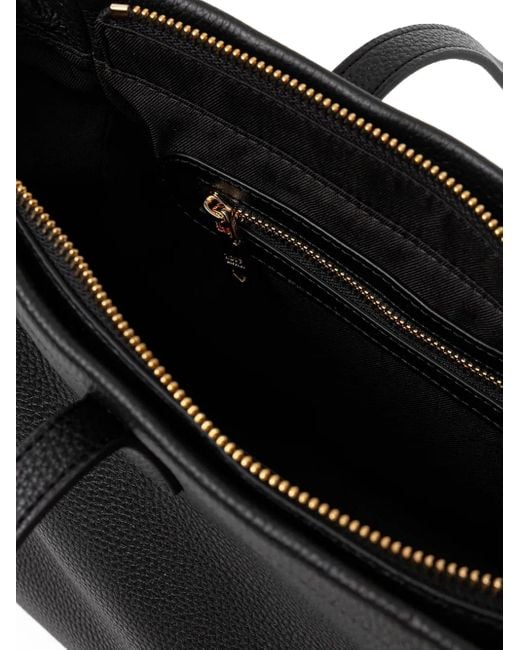 Love Moschino Grote Shopper Met Logoplakkaat En Textuur in het Black