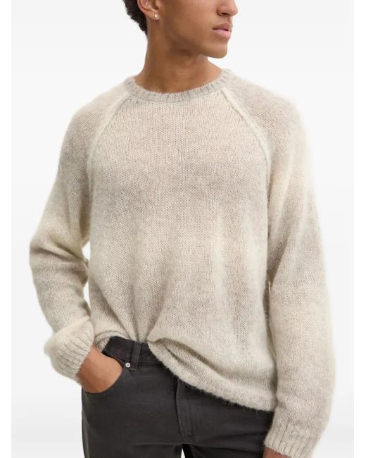 A.P.C. Natural Long-Sleeved Crew-Neck Sweater