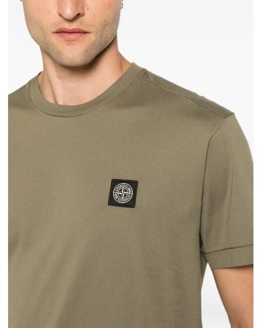 Stone Island Green T-Shirt for men