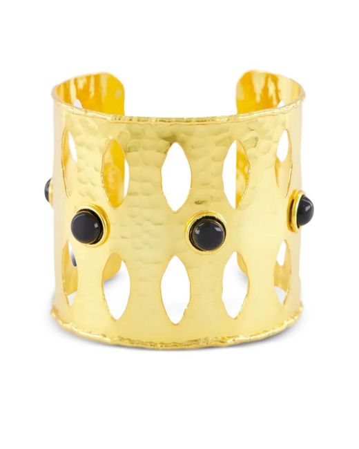 Sylvia Toledano Yellow Ajourée Hammered Bracelet