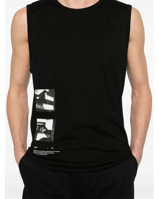 メンズ Thom Krom パッチワーク トップ Black