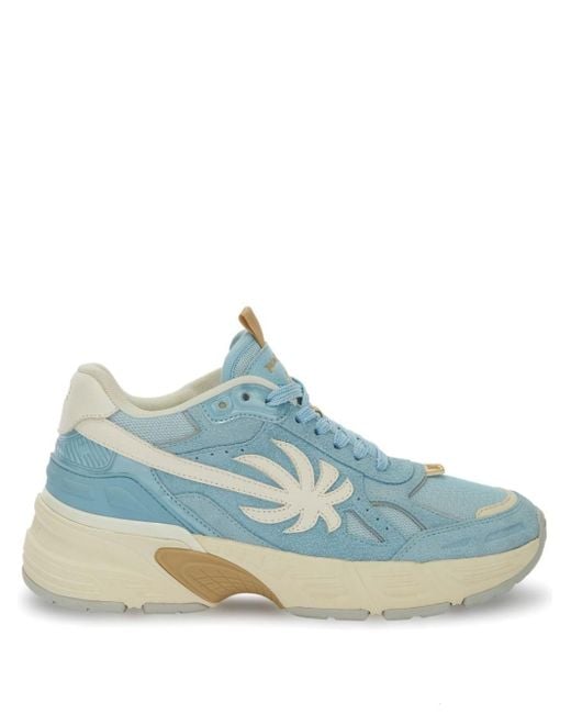 Palm Angels Blue The Palm Runner Sneakers
