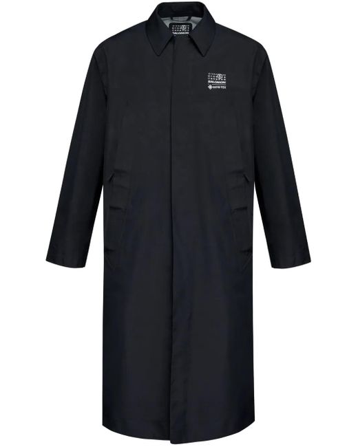 MM6 MAISON MARGIELA X SALOMON Blue Classic-Collar Trench Coat