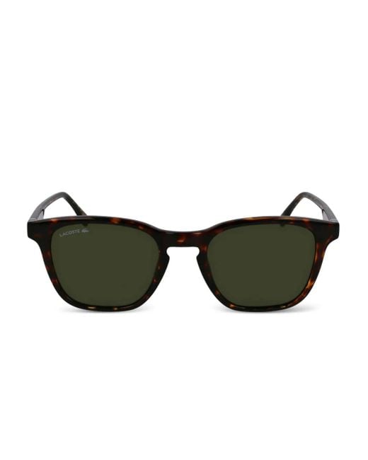 Lacoste Brown Logo-Print Sunglasses for men