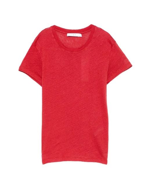 IRO Red Round Neck T-Shirt