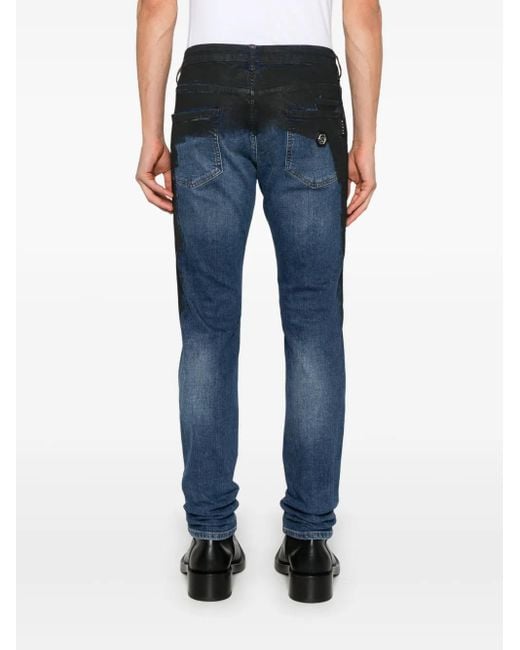 メンズ Philipp Plein ストレートジーンズ Blue