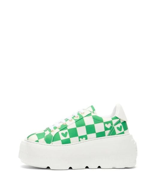 Casadei Green X Alessandro Enriquez Nexus Lace-Up Sneakers