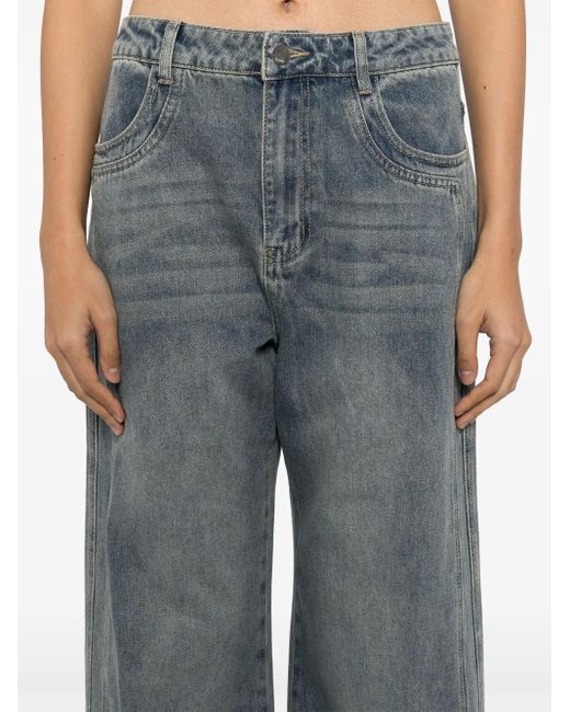 B+ AB Blue Panelled Jeans