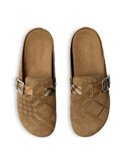 Burberry Brown Urchin Slides for men