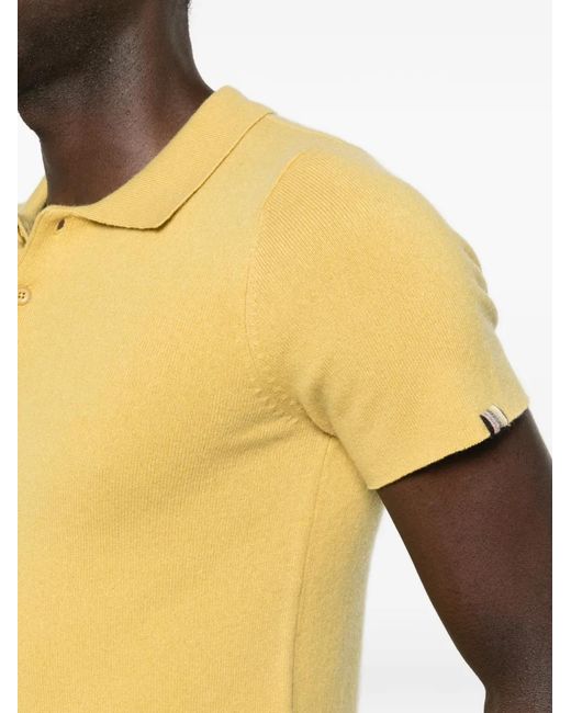 Extreme Cashmere Yellow Salamander Polo Shirt