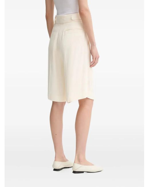 Day Birger et Mikkelsen White Pleated-Front Tailored Shorts