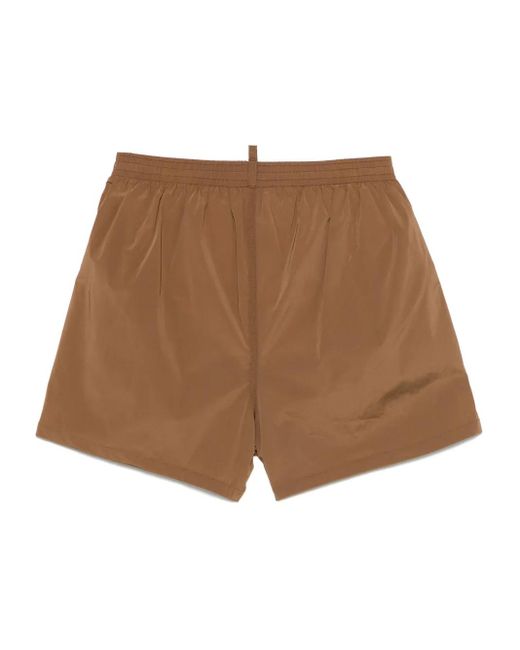 DSquared² Brown Swimsuit With And Logo for men