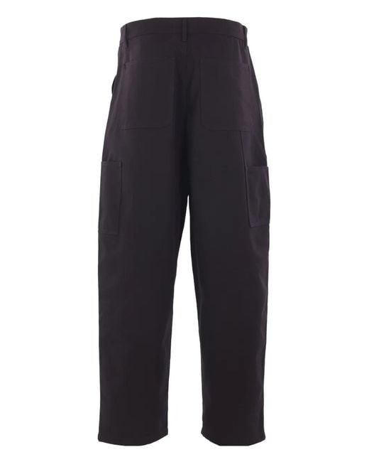 Diomene Blue Patch-Pocket Trousers for men