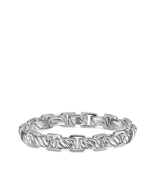 David Yurman White Sterling Cable-Link Bracelet for men