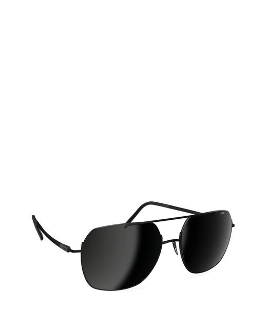 Silhouette Black Ingonish Dynamic Dawn Geometric-Frame Sunglasses