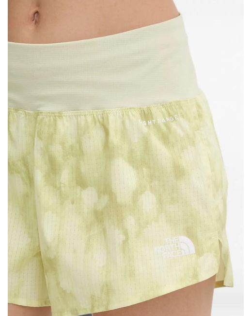 The North Face Yellow Abstract-Print Lightrange Shorts
