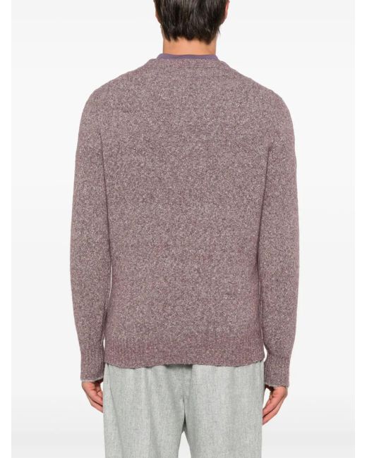 Brunello Cucinelli Gray Crew-Neck Sweater for men