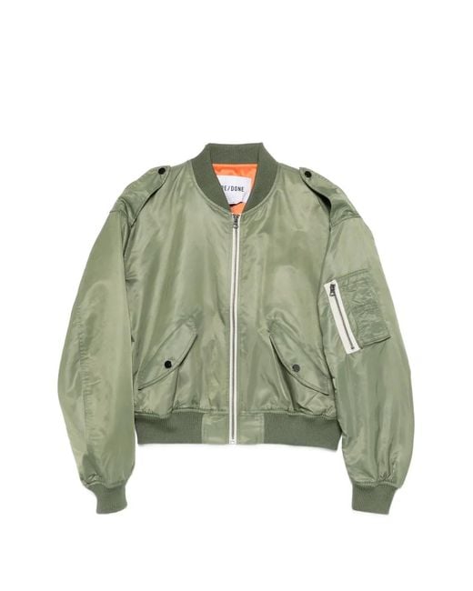 Re/done Green Outerwears