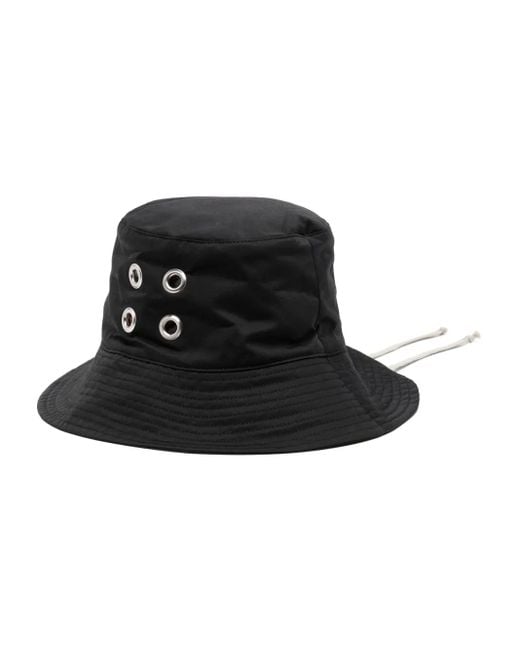 Rick Owens Black Gilligan Hat for men