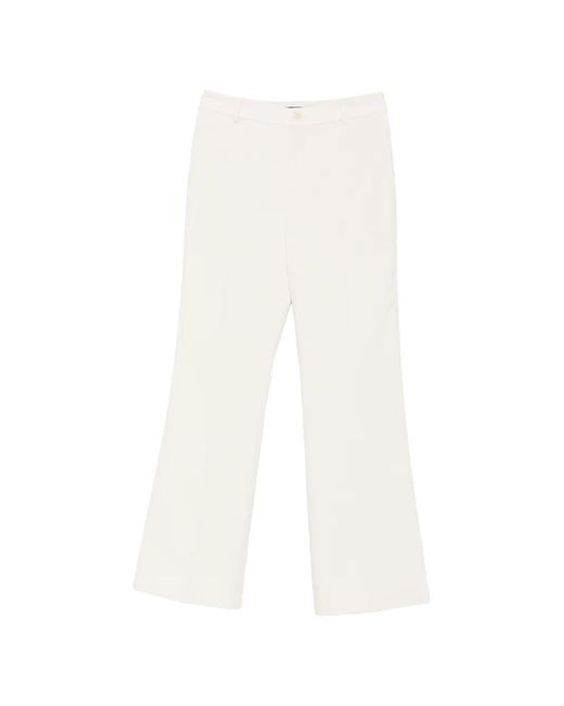 Ralph Lauren White Flared Trousers
