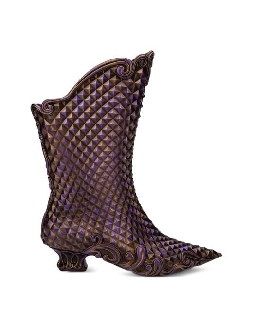 Melissa Purple X Y-Project Pointed-Toe Boots