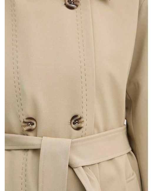 Mos Mosh Natural Mmscout Zani Contrast-Stitched Coat
