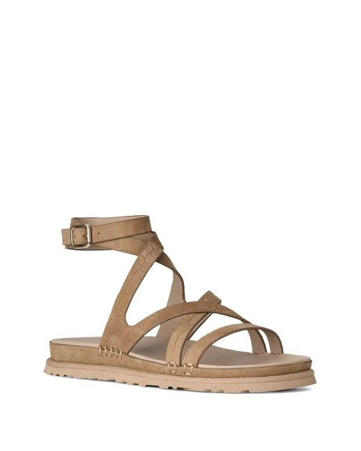 Ugg Brown Goldengaze Buckled-Strap Sandals