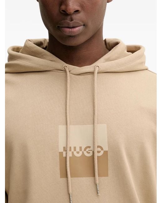Hoodie À Logo Imprimé HUGO pour homme en coloris Natural