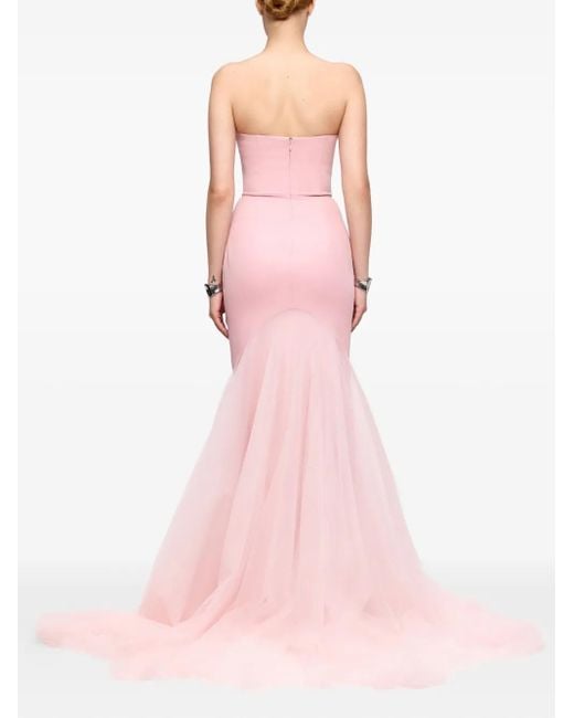 Abito Da Sera Senza Spalline di V:PM ATELIER in Pink