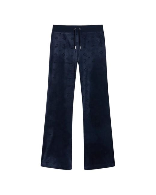 Juicy Couture Blue Monogram Track Pants